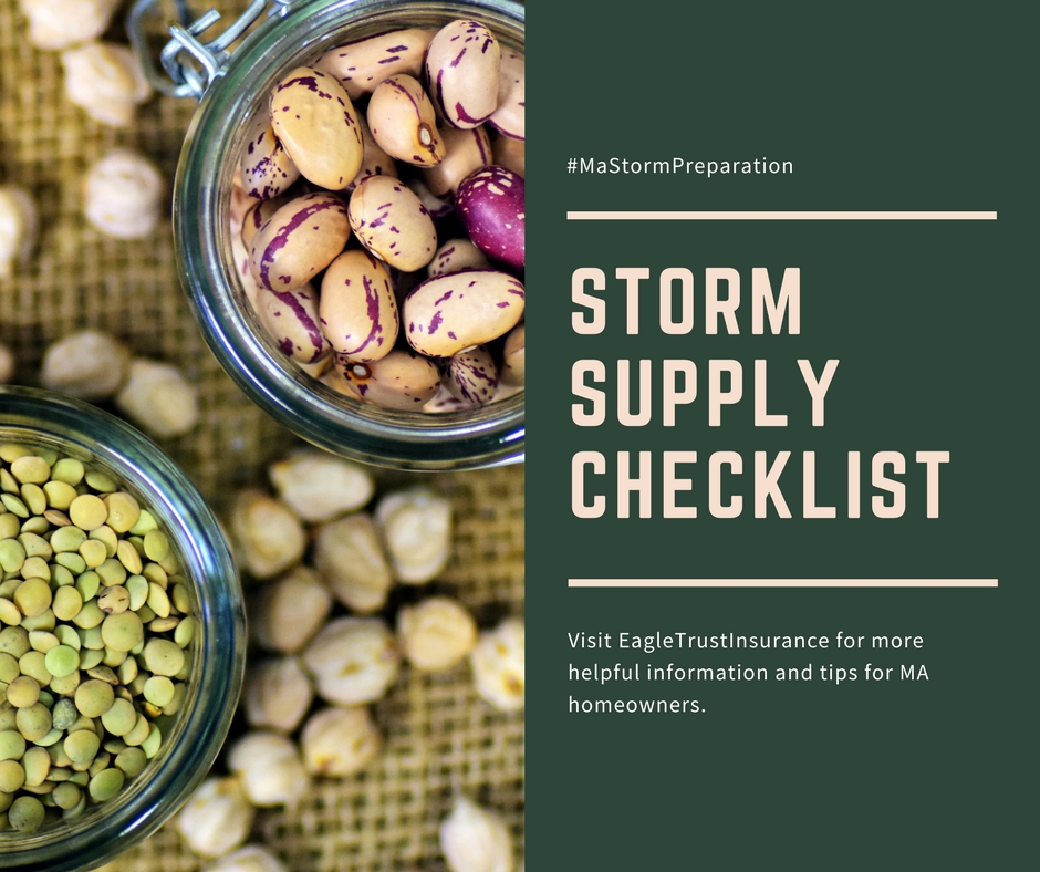 MA Storm Supply Checklist